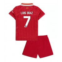 Maglie da calcio Liverpool Luis Diaz #7 Prima Maglia Bambino 2024-25 Manica Corta (+ Pantaloni corti)